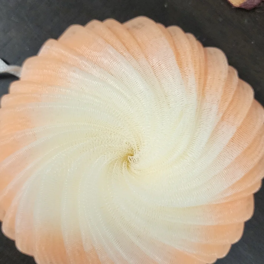 Lqrge Sponge Expanding Exfoliating Foam Peach Shower Bath Loofah